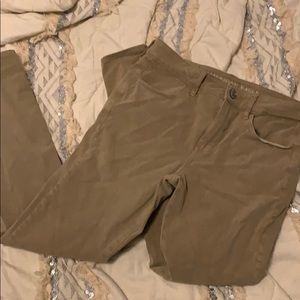 American eagle hi rise khaki jeggings